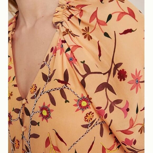 NWT Anthropologie Guapa Beatrice Buttondown Blouse - Picture 2 of 4